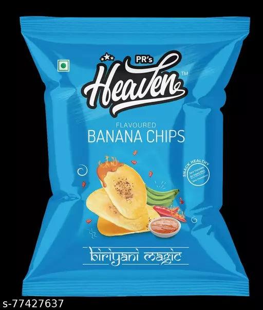 HEAVEN Banana Chips ( 50gms), (Pack of 10) - Springkart 