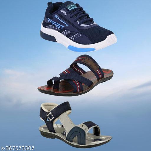 Liboni Men's Combo of Shoes, Slippers & Sandals - Springkart 