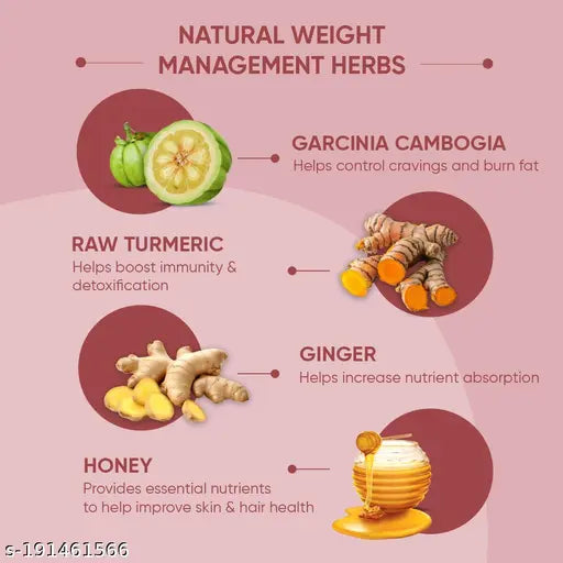 Dr. Vaidya's Apple Cider Vinegar for weight loss | 100% Natural & Pure No Added Sugar| Helps to Burn Fat, Weight management, Boost Immunity Skin & Hair Health With Garcinia Raw Turmeric & Honey 450ml
