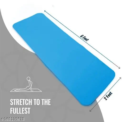 Yoga Mat 4MM WITH HIGH ELASTIC YOGA MAT CARRY STRAP (FREE) DOUBLE COLOR ATTRACTION