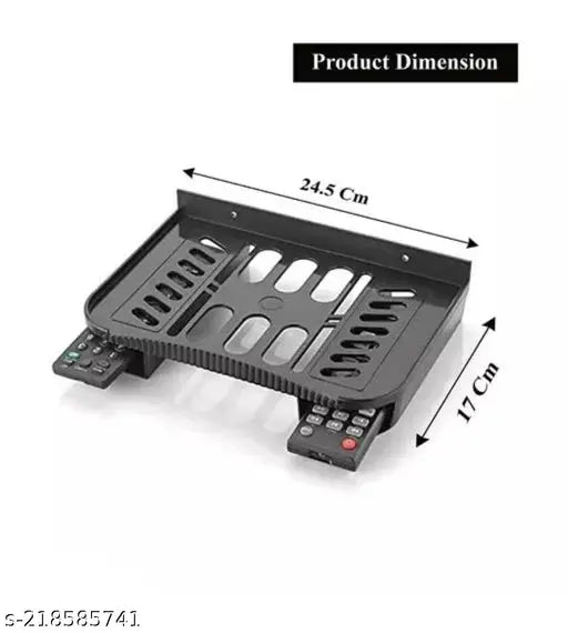 Heavy Duty Wall & Ceiling Mounts for 14 to 42 inch LED/LCD TV (Black) with Set Top Box/DTH Stand - Wall Mount Stand/WiFi Router Stand, Black (Ideal for All Type of Set Top Box)