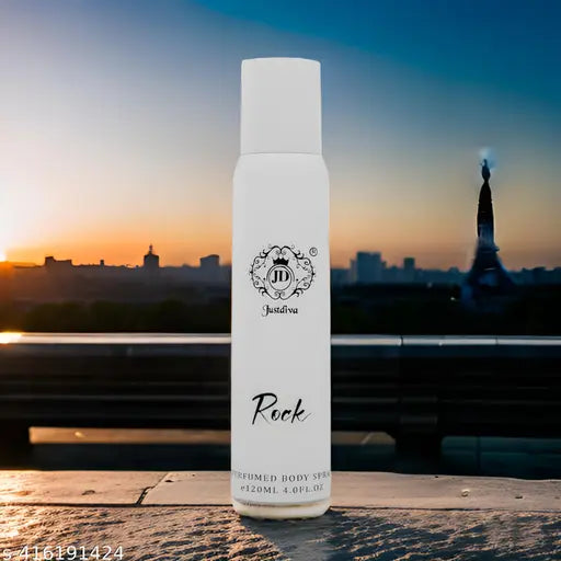 Just Diva Long Lasting No Gas Deodorants Combo Pack for Men And Women - Rock & Money Body Spray (Pack of 2, 120ml Each)