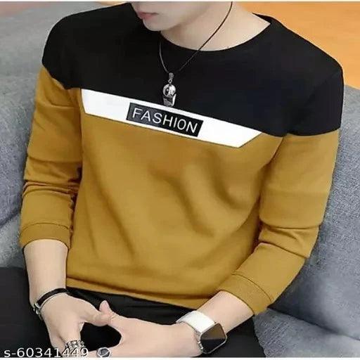 Fashion Global Best Selling Full Sleeeves T shirt for man Polyester - Springkart 