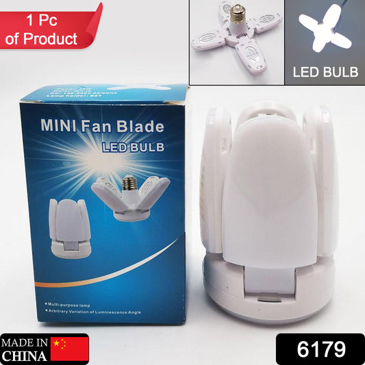 6179 Fan Blade Led Bulb 28v Foldable Led Blade Fan Bulb ( 1 Pc ) - Springkart 
