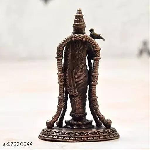 2.9 inches, Copper Handmade Meenakshi Devi Idol, 60 Grams