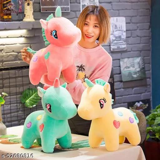 Bakku Toys 17 Cm Girls And kids item Stylo Kids Stuffed Toys [ SET OFF 3 UNICORN ] - Springkart 