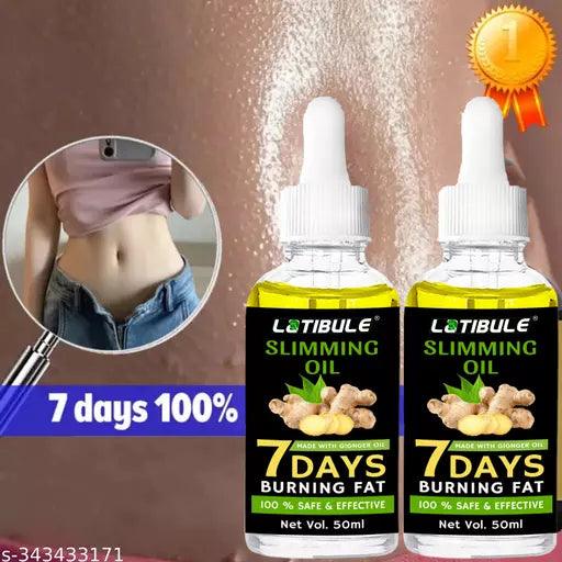 7 Days Ginger Body Slimming Oil (50ml) For Fat Reduce-Weight Loss - Springkart 