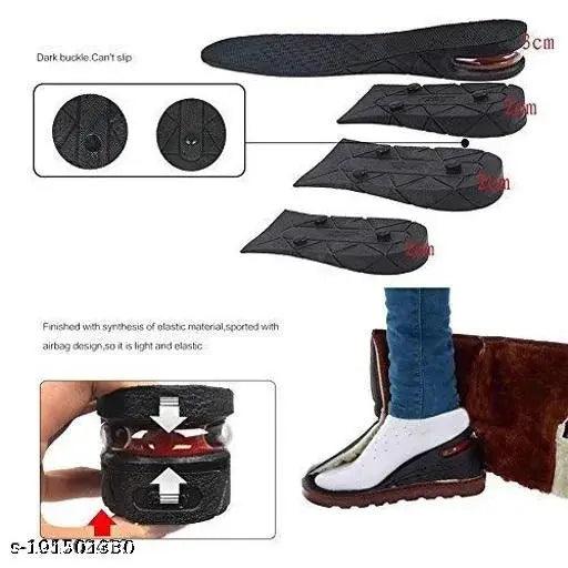 Height Increasing Shoes Insoles - For Men And Women - 1 Pair 4 Layers 9 cm (3.5 Inch)