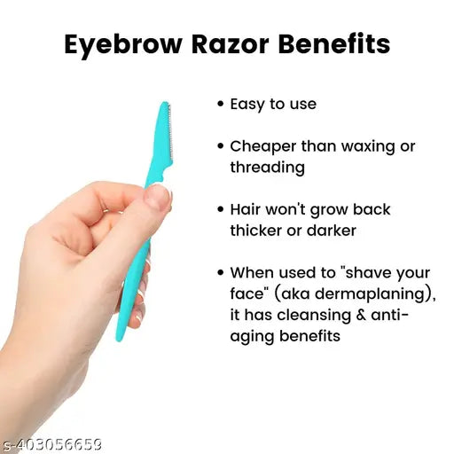 new eyebrow razor hair removal pack of 3 (total 9 razor) - Springkart 