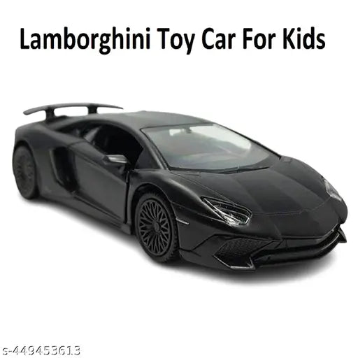 Lamborghini Pullback Car Toy for Kids in Diecast Metal, 2 openable Doors, 1:32, Pack of 1 (BIS Certified) (L-12cm, B- 5cm, H- 3cm, W-0.120 gms)