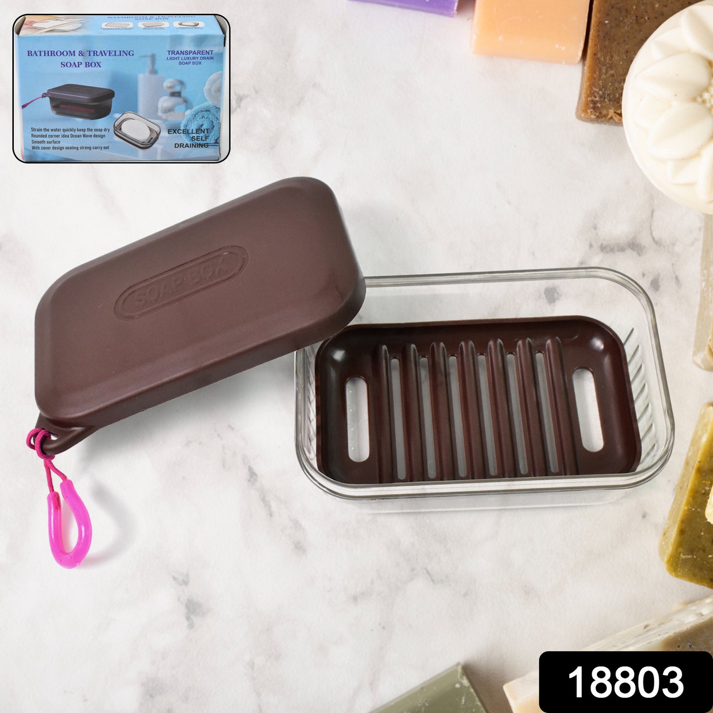 Bathroom Travel Plastic Soap Box With Lid (1 Pc) - Springkart 