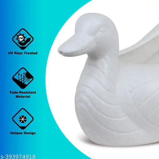 UV Treated Premium Quality Plastic Duck  Planter Pots For Home Décor & Gardening