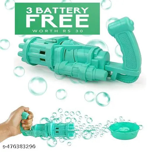 Electric 8 Hole Bubbles Gun Gatling Bubble Machine Toy