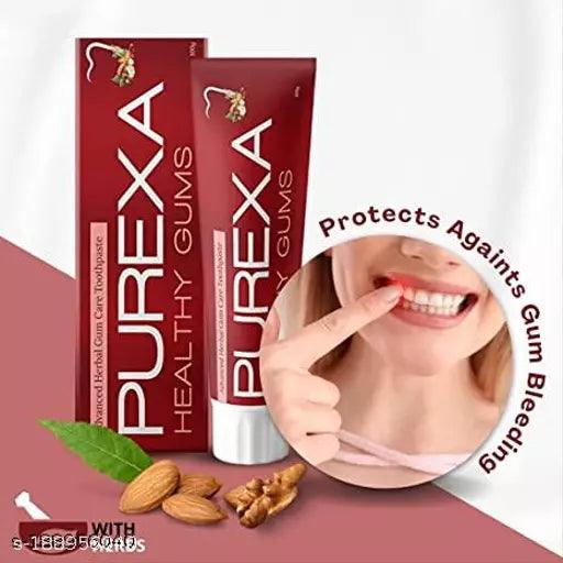 Purexa Heathy Gums Toothpaste for Bleeding gums and Daily Protection Against Gum Problems (Pack Of 5) - Springkart 