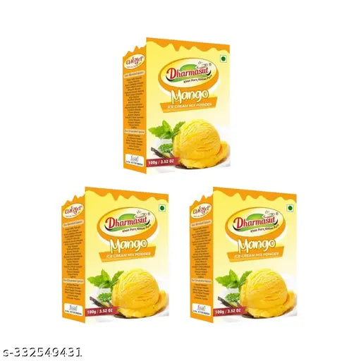 Instant Mango Ice Cream Powder 100gm* Pack of 3