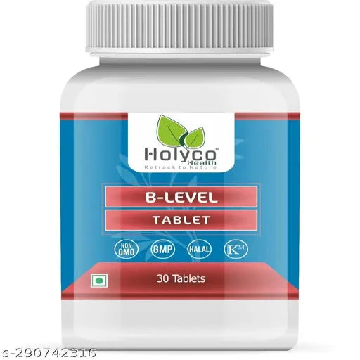 B-Level Tablet - 30 tables | Vitamin B12,Supports healthy digestion and blood sugar balance, Help red blood cell.