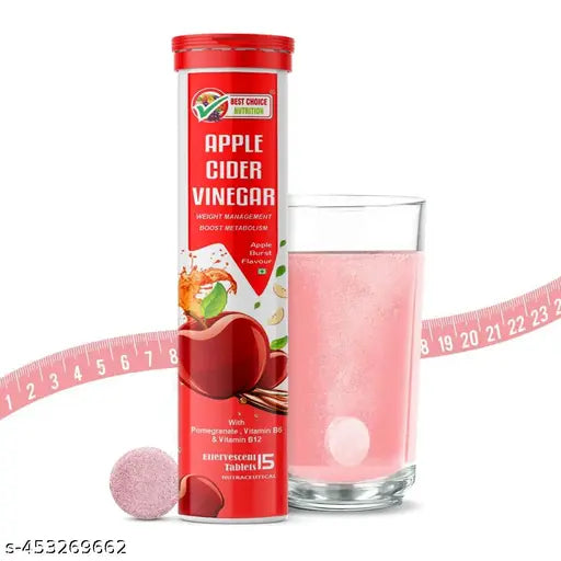 Apple Cider Vinegar Effervescent with mother for weight loss 15 tabs - Springkart 