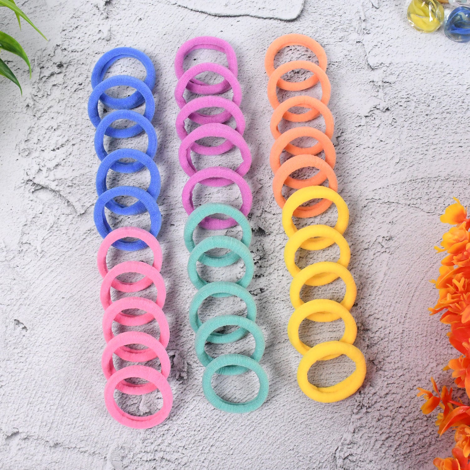 Mini Hair Ties Mini Hairlines Mini Hairbands (30 Pcs Set) - Springkart 