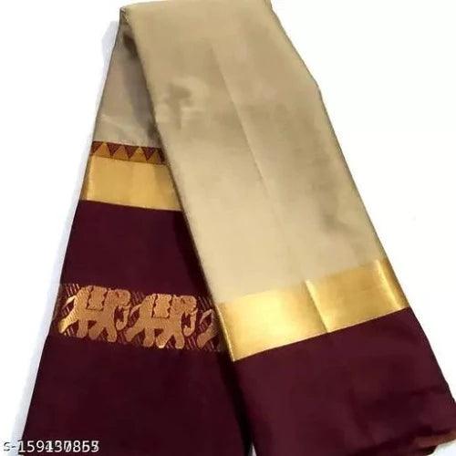 Hathi Design Silk Saree (Hathi Saree) - Springkart 