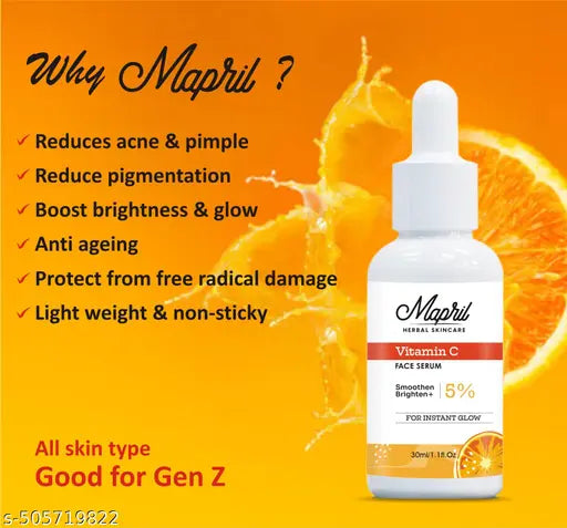 Vitamin C Serum For Brightening & Glowing Skin, Reduce Acne, Pimple, Dark Spots-30ml Each (Pack of 3) - Springkart 