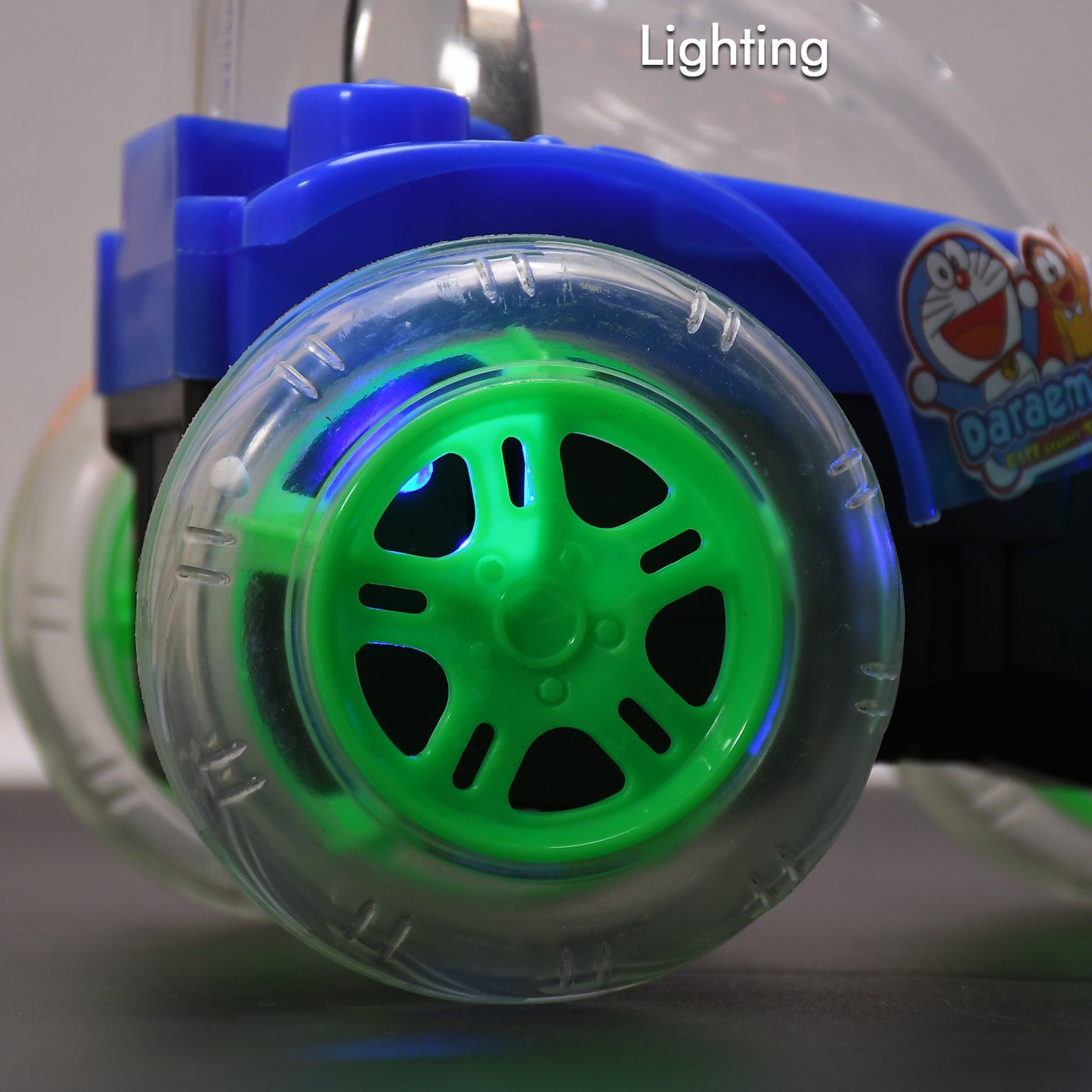 4482 Rechargeable 360 Degree Stunt Rolling Remote Control Car With Colourful 3d Lights And Music For Kids - Springkart 