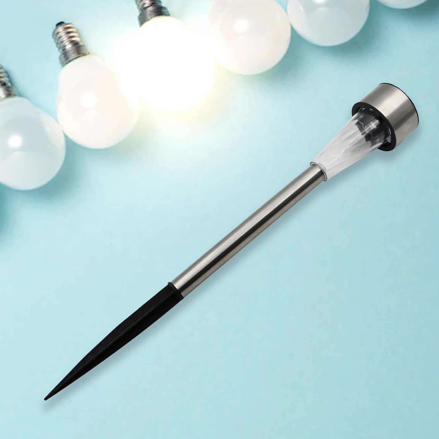 9140 Solar Panel Led Spike Spot Light Landscape Garden Yard Path Lawn Outdors Solar Lamps (Moq - 24) - Springkart 