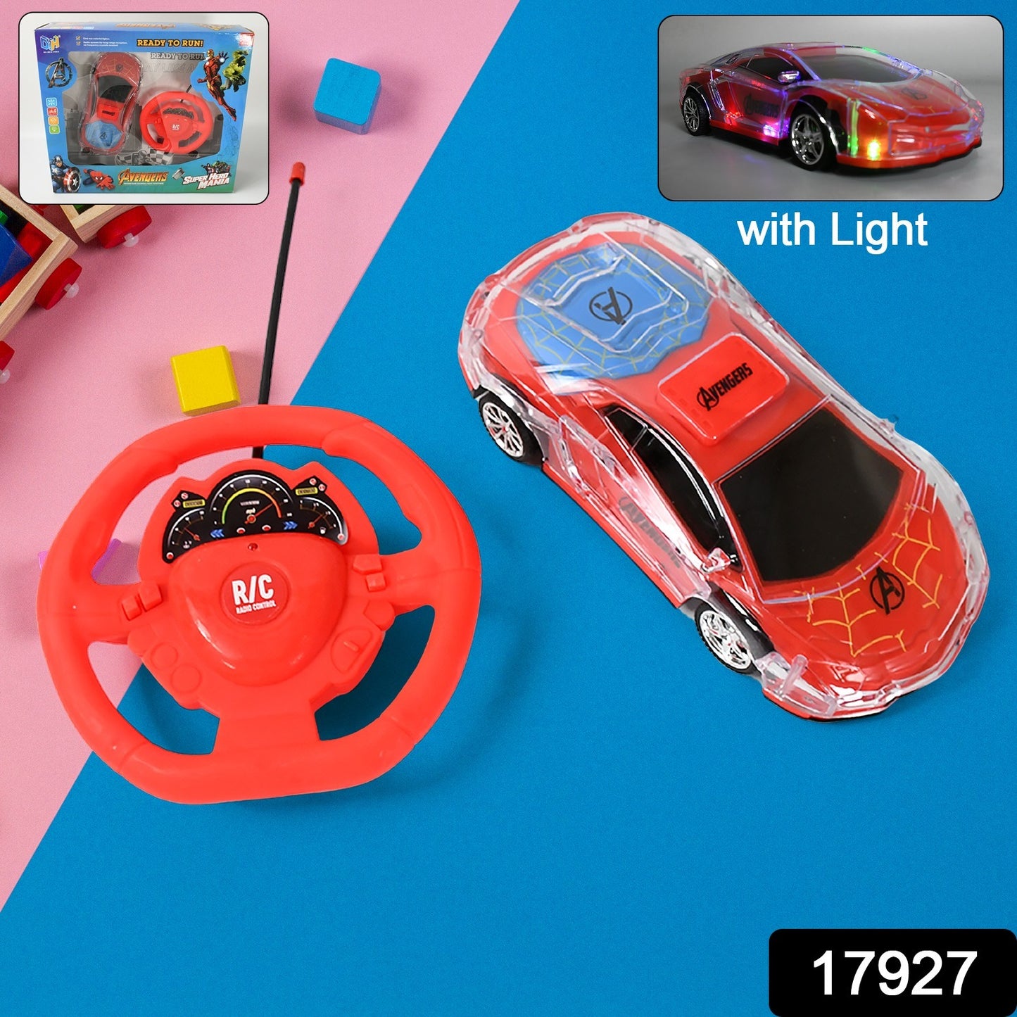 17927 Plastic Remote Control Car Remote Control Racing Car With Two Function Backward And Forward. Handle Design Remote. Best Birthday Gift Birthday Return Gift With Rechargeable Battery For Car - Springkart 