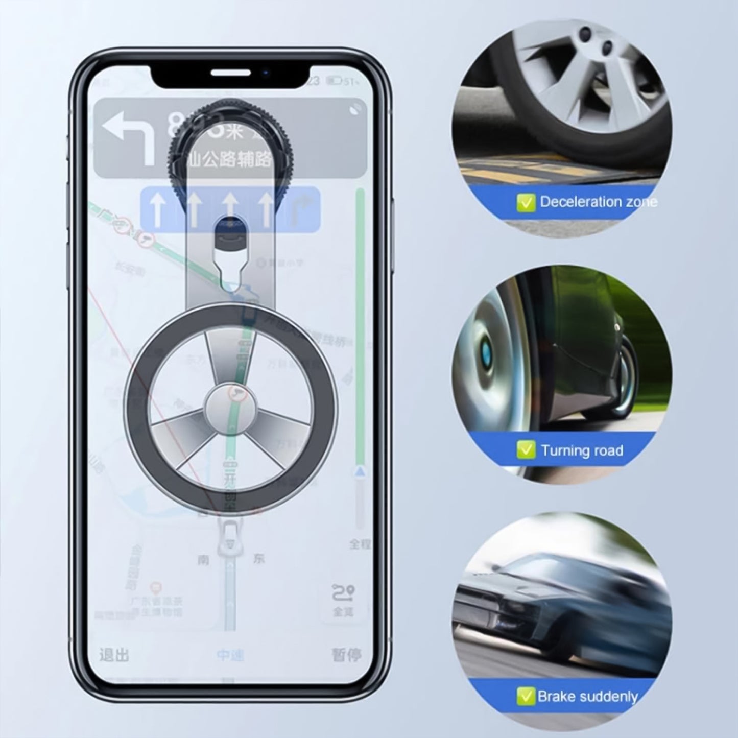 360 Rotatable Foldable Air Vent Magnetic Phone Holder (1 Pc) - Springkart 