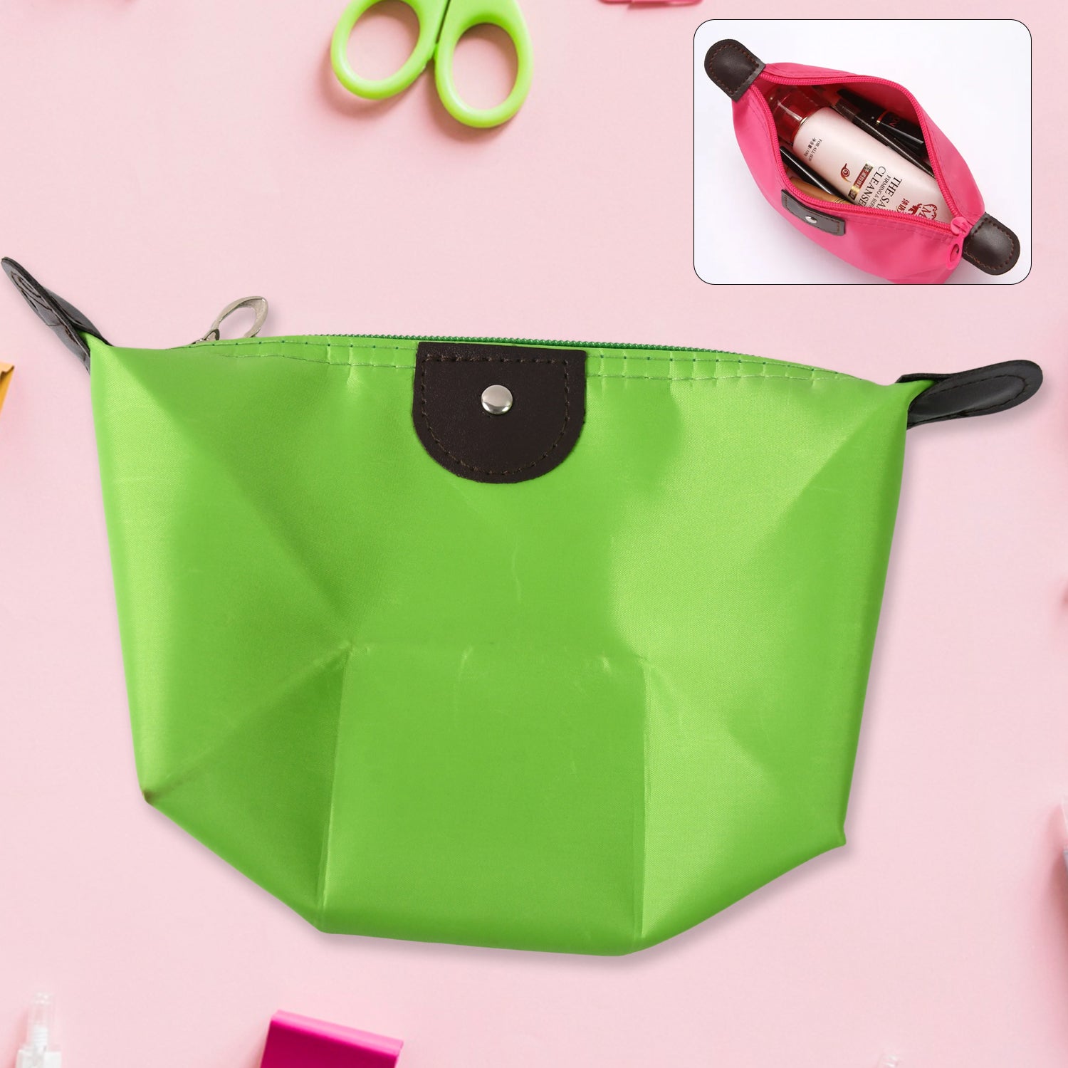 Portable Cosmetic Bag Multi-functional Waterproof Wash Pouch (1 Pc) - Springkart 