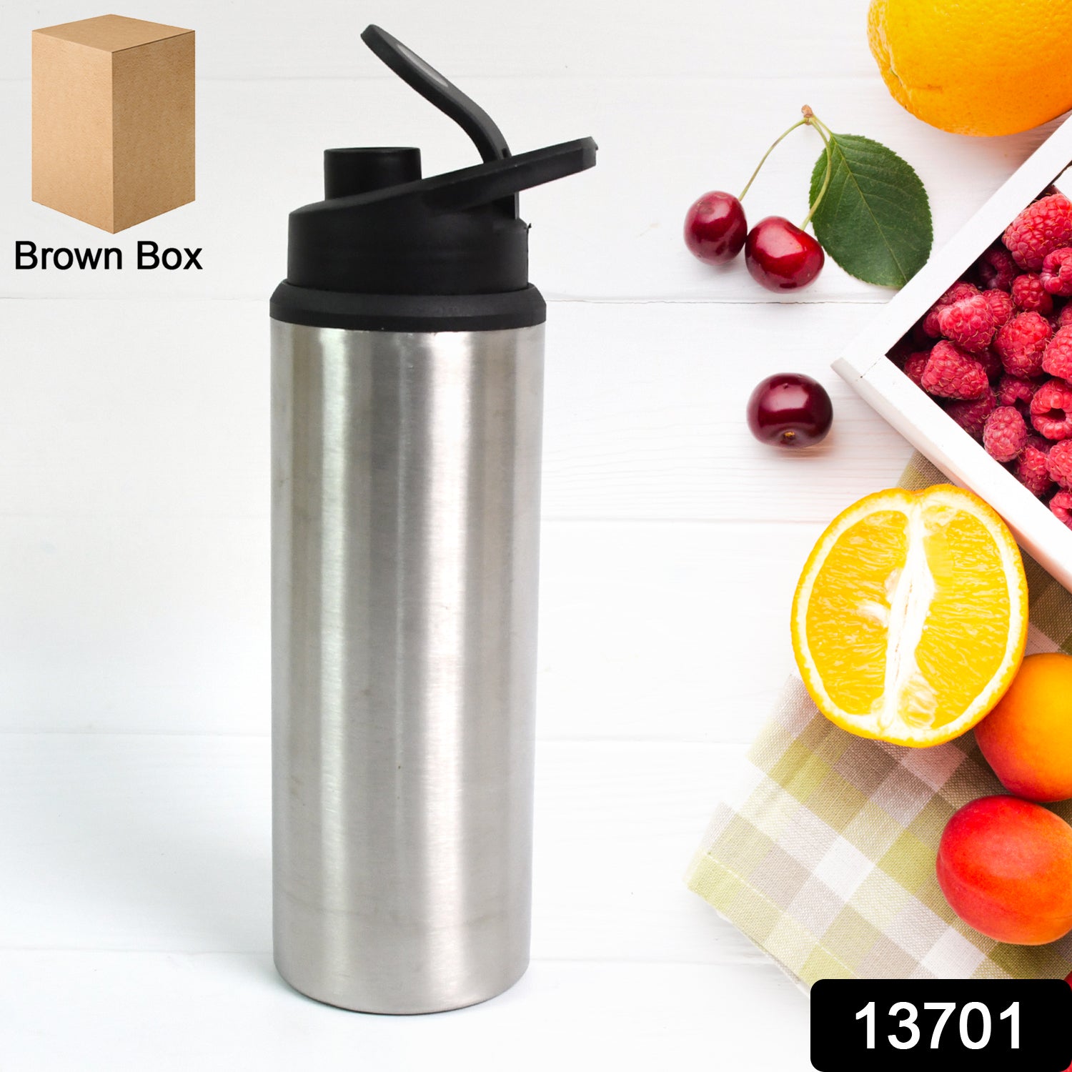 Steel Water Bottle Sipper Bottle Fridge Water Bottle Set Of 1 (600 Ml Approx) - Springkart 