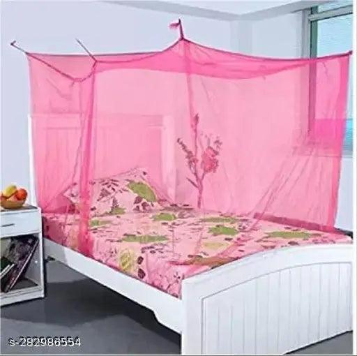 single bed mosquito net 4*6 pink