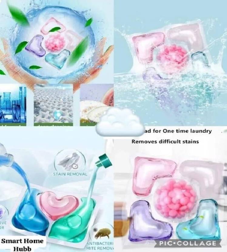 vhbie 4 in 1 Liquid Detergent Pods for Front Load & Top Load Washing Machine Lavender Detergent Pod (25 Pods)