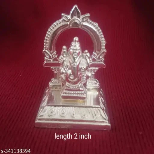 Silver Plated Small Ganesh Idol