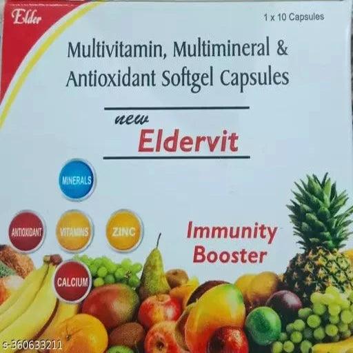 eldervit Multivitamin & Multimineral , Antioxident& immunity booster Soft gel capsules 10Capsules (set of 1) - Springkart 