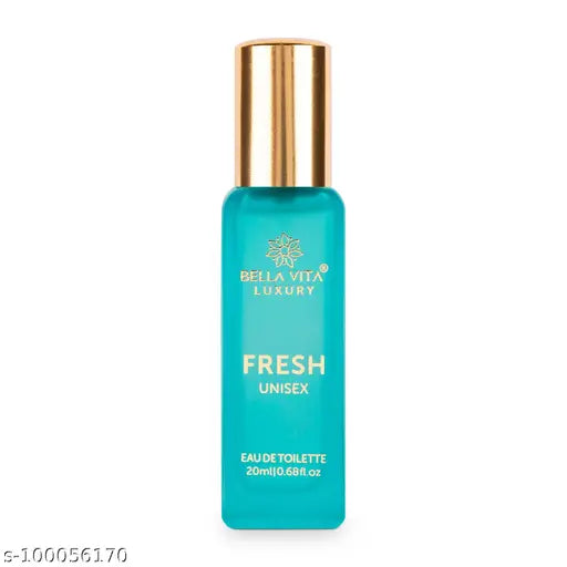 Bella Vita Organic FRESH Eau De Toilette Unisex Perfume For Men & Women with Bergamot, Orris Lavender & Ylang Ylang 20 ML