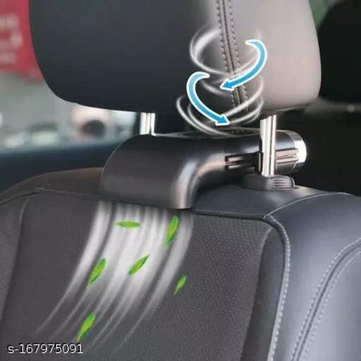 Mini USB Car Seat Back Fan Portable Vehicle 3-Speed Cooling Cooler Headrest Fan - Springkart 