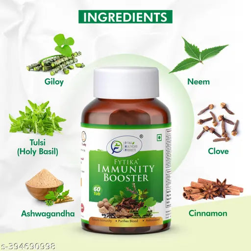 FYTIKA Giloy Ashwaganda Immunity Booster Tablet for Adults (180 Tab) - Springkart 