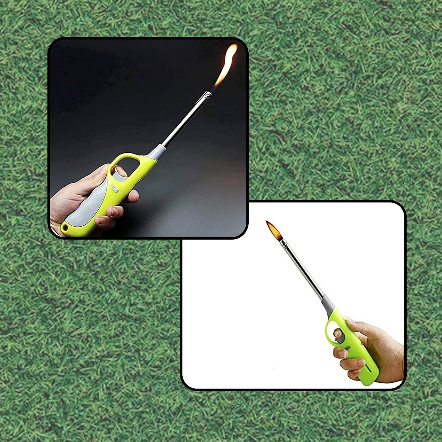 Plastic Flame & Gas refillable Lighter (Multicolour) - Springkart 