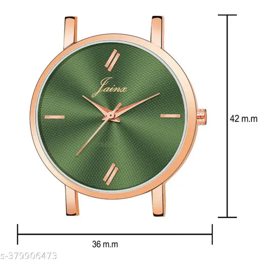 Jainx Rose Gold Analog Mesh Chain Watch for Women