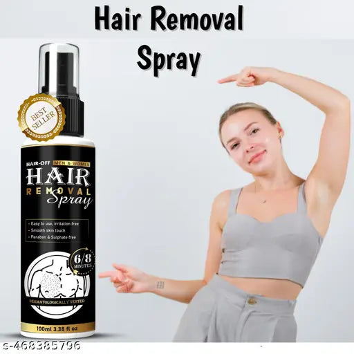 Hair Removal cream Spray | Painless Body Hair Removal spray For Chest, Back, Legs & Under Arms