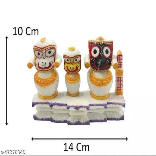 Jagannath, Balaram and Subhadra (Stone Statue) |for Home Deocr, Car Dash Board - Springkart 