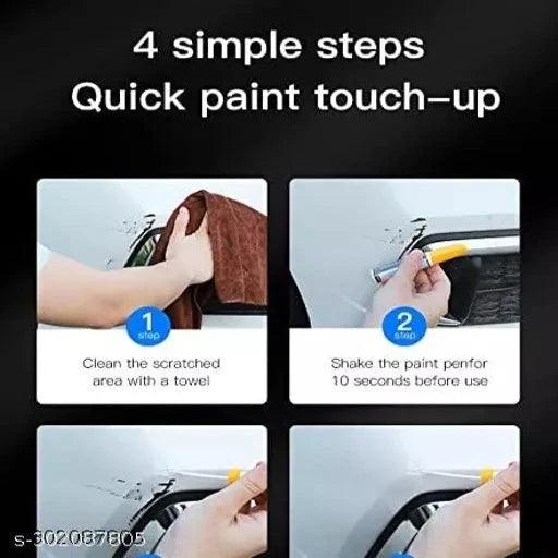 Car Scratch Remover Pen, Silver Touch Up Paint for Cars, Quick And Easy Car Scratch Remover - Springkart 