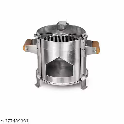 Portable Iron Sigdi / Angethi / Stove / Chulha for Wood & Coal – Multi-Purpose Heater & Outdoor Cooking Stove