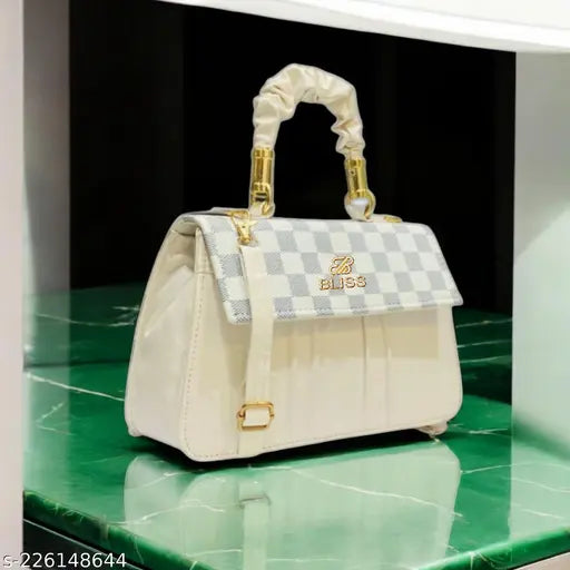 "PEARL BAGS Stylish new sling bag for Girls and women |Stylish Classic Women Sling Bag (White) | Elegant attractive beautiful sling bag for women (White)| Gorgeous Stylish Handbag| White Sling Bag For Girls & Womens| "