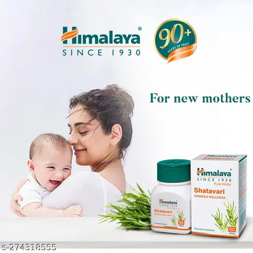 Himalaya Wellness Pure Herbs Shatavari Women's Wellness | Promotes lactation | - 60 Tablets