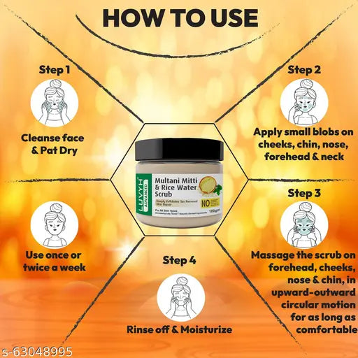 Mitti and Rice water Scrub 100g