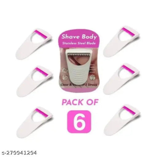 Maxxx Bikini Disposable Razors for Women-Pack of 6-Pink Color