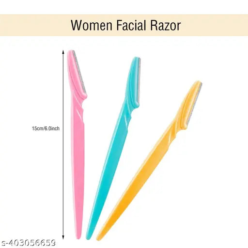 new eyebrow razor hair removal pack of 3 (total 9 razor) - Springkart 