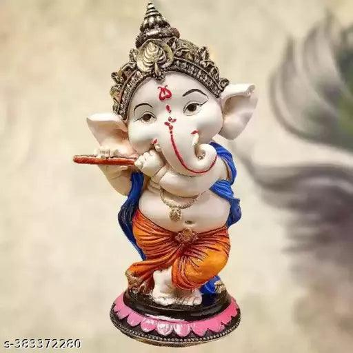 Bansuri Ganesha Idol | Ganpati Ji With Bansuri - Springkart 