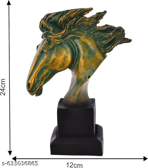 NamoCollection   Horse Face Statue for Home Decor Showpiece